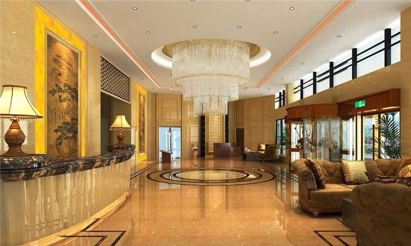 酒店大堂的地面裝修材料，可以嘗試用環(huán)氧水磨石地坪哦